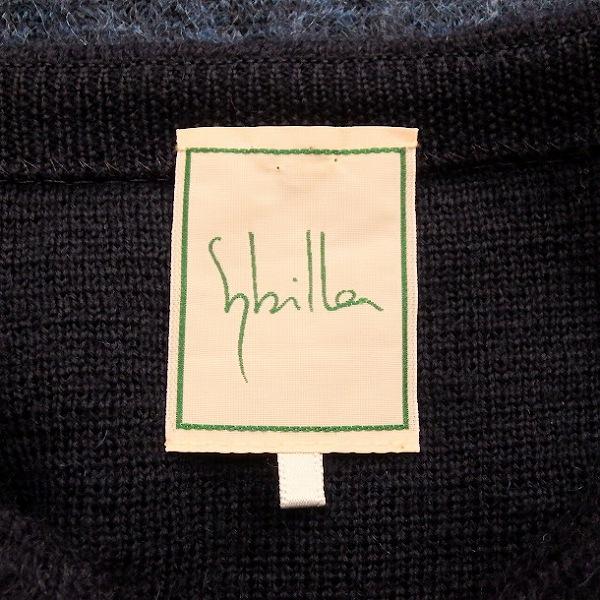 #wnc シビラ Sybilla ワンピース M 紺 青系 ニット モヘヤ混 レディース [937867]_4