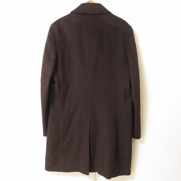 wnc タケオキクチ TAKEOKIKUCHI コート 2 焦げ茶 アンゴラ混 カシミア