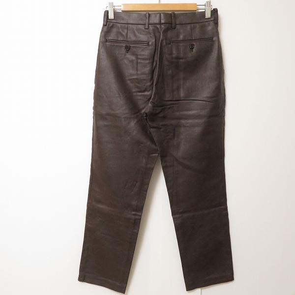 wnc ポール スミス PaulSmith パンツ 30 こげ茶 フェイクレザー 日本製