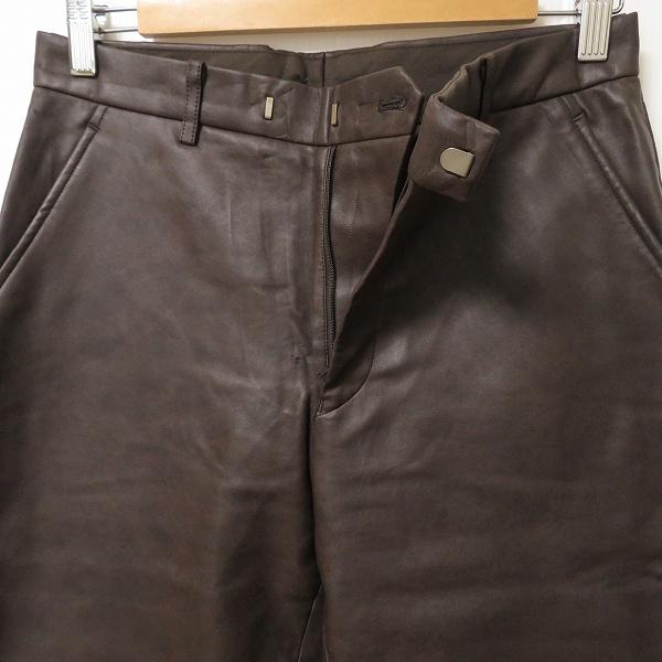 wnc ポール スミス PaulSmith パンツ 30 こげ茶 フェイクレザー 日本製