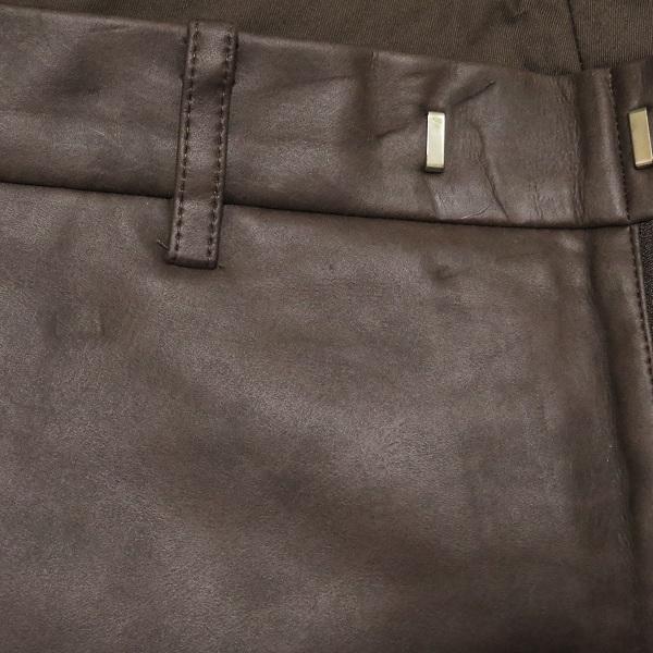 wnc ポール スミス PaulSmith パンツ 30 こげ茶 フェイクレザー 日本製