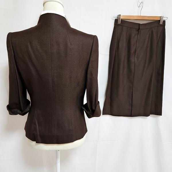 anc レジナマリス LEGINA MARISS セットアップ 38 茶 白 スカート 