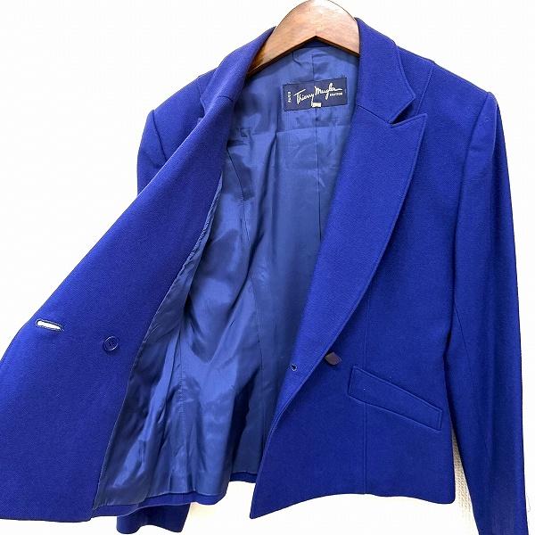wnc ティエリーミュグレー Thierry Mugler スカートスーツ 7 青 