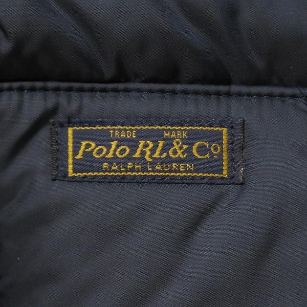 #wnc ポロラルフローレン POLO RALPH LAUREN ダウンジャケット L 紺 フード付き ロゴ ジップアップ メンズ [940263] |  | 04