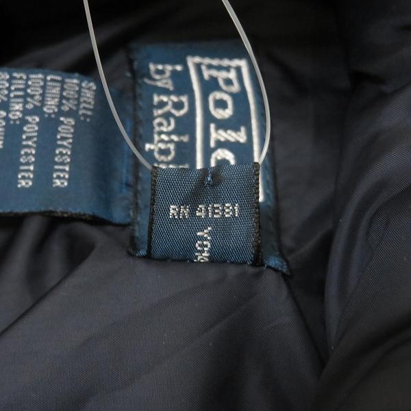 #wnc ポロラルフローレン POLO RALPH LAUREN ダウンジャケット L 紺 フード付き ロゴ ジップアップ メンズ [940263] |  | 05