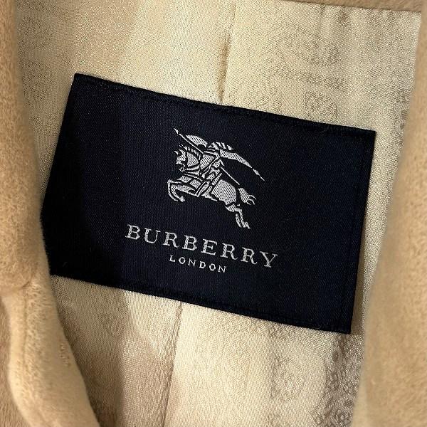 wnc バーバリー BURBERRY コート 9 ベージュ系 アンゴラ混 ロング