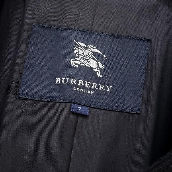 #wnc バーバリー BURBERRY コート 7 黒 ステンカラーコート カシミヤ ロング 小さいサイズ レディース [940388] |  | 05