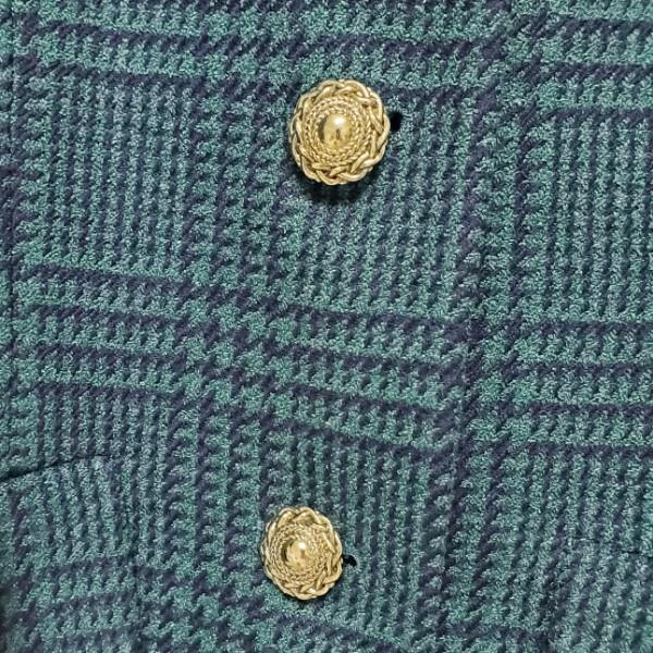wnc バーバリー BURBERRY スカートスーツ 緑 セットアップ グレン