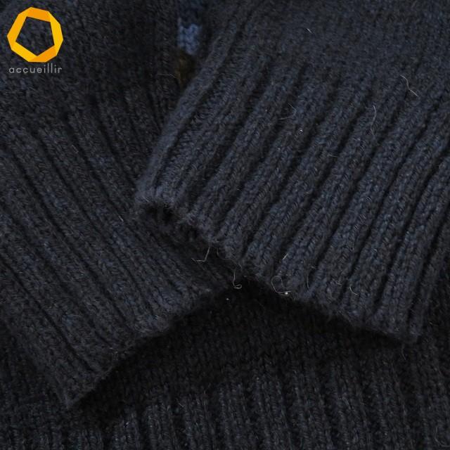 #anc ポロラルフローレン POLO RALPH LAUREN ニット セーター XS 紺 麻混 ポロベア クマ柄 刺繍 ロゴ メンズ [941035]_7