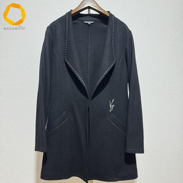 wnc バレンザ VALENZA ジャケット カーディガン 40 黒 レディース