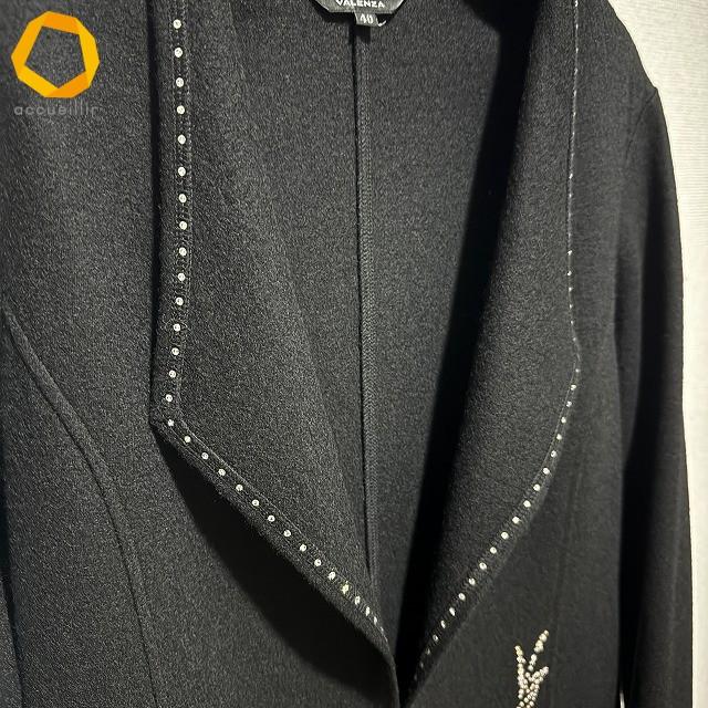 wnc バレンザ VALENZA ジャケット カーディガン 40 黒 レディース
