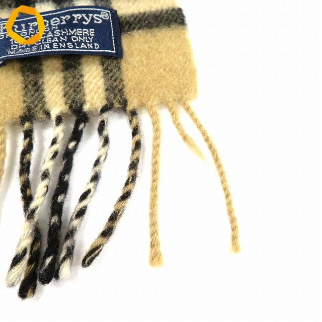 Burberrys カシミヤ マフラー チェック柄 キャメル 146×30 wnzm バーバリー BURBERRYS マフラー キャメル色 黒 赤 白 チェック柄