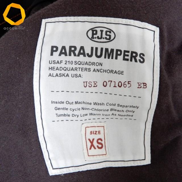 wnc パラジャンパーズ PARAJUMPERS ブルゾン XS 紺系 切替 ボア ジップ