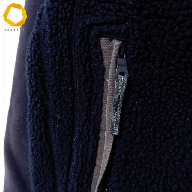 wnc パラジャンパーズ PARAJUMPERS ブルゾン XS 紺系 切替 ボア ジップ