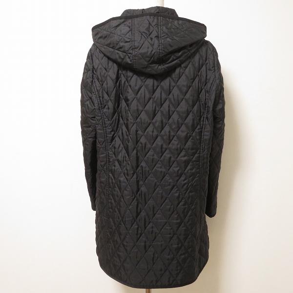 wnc レリアン Leilian コート 13+ 黒系 中綿 キルティング フード付き