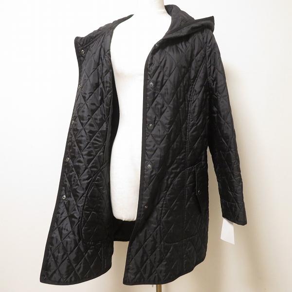 wnc レリアン Leilian コート 13+ 黒系 中綿 キルティング フード付き