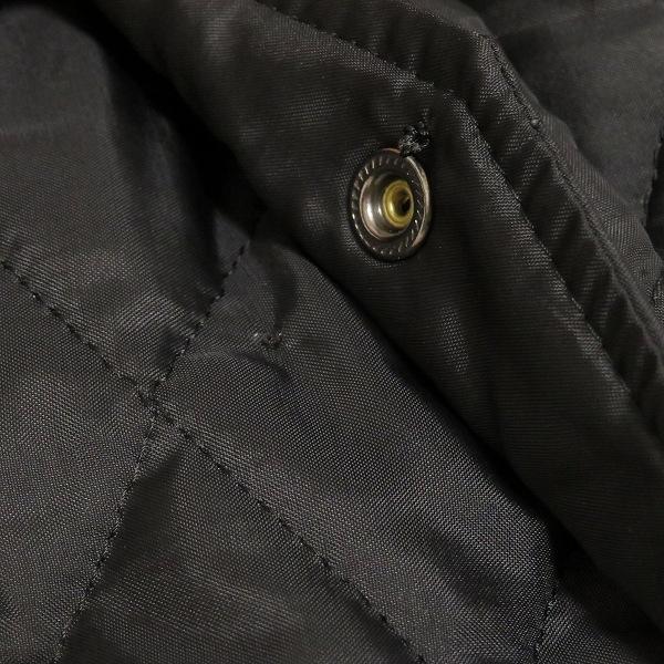 wnc レリアン Leilian コート 13+ 黒系 中綿 キルティング フード付き