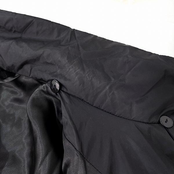 wnc レリアン Leilian コート 13+ 黒 ジップアップ 中綿 ニット 異素材