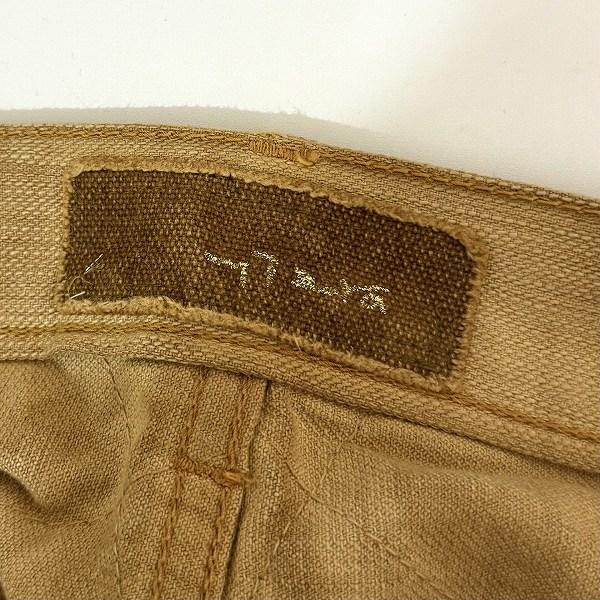 anc ミズラ MIZRA パンツ 32 キャメル色 ジーンズ デニム 柿渋染め