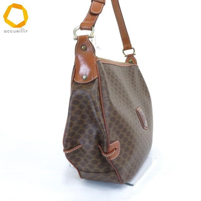 ab セリーヌ CELINE ショルダーバッグ M08 茶系 マカダム柄 オールド