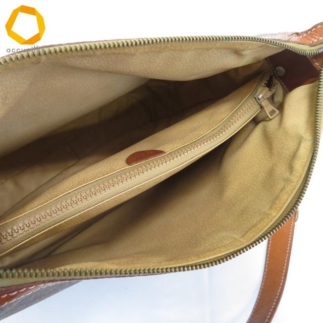 ab セリーヌ CELINE ショルダーバッグ M08 茶系 マカダム柄 オールド