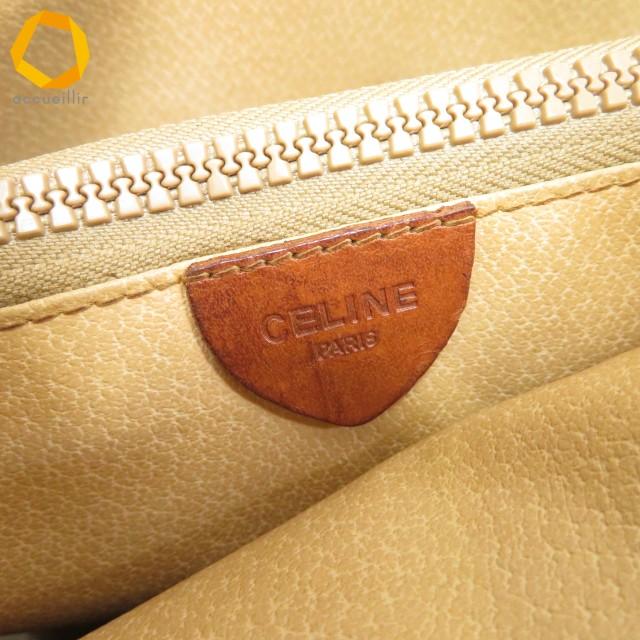 ab セリーヌ CELINE ショルダーバッグ M08 茶系 マカダム柄 オールド