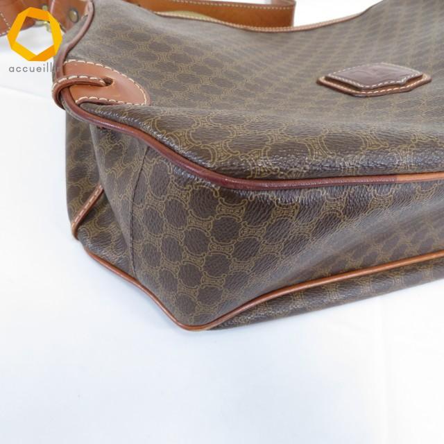 ab セリーヌ CELINE ショルダーバッグ M08 茶系 マカダム柄 オールド