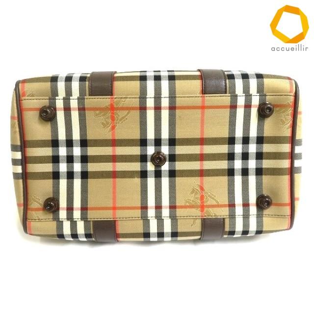 ab バーバリー BURBERRY ボストンバッグ ハンドバッグ ノバチェック