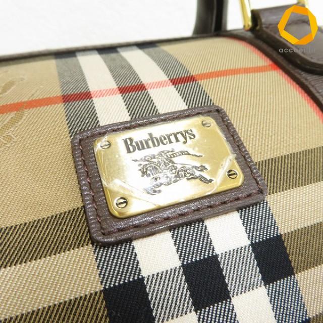 ab バーバリー BURBERRY ボストンバッグ ハンドバッグ ノバチェック