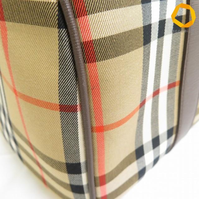 ab バーバリー BURBERRY ボストンバッグ ハンドバッグ ノバチェック