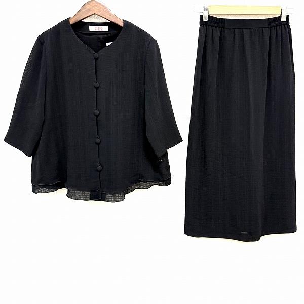 ③詩仙堂 タムラヒトシ　ちりめんジャケットF黒×白　①②のセットアップ品 anc 詩仙堂 ヒトシタムラ HITOSHI TAMURA セットアップ 黒