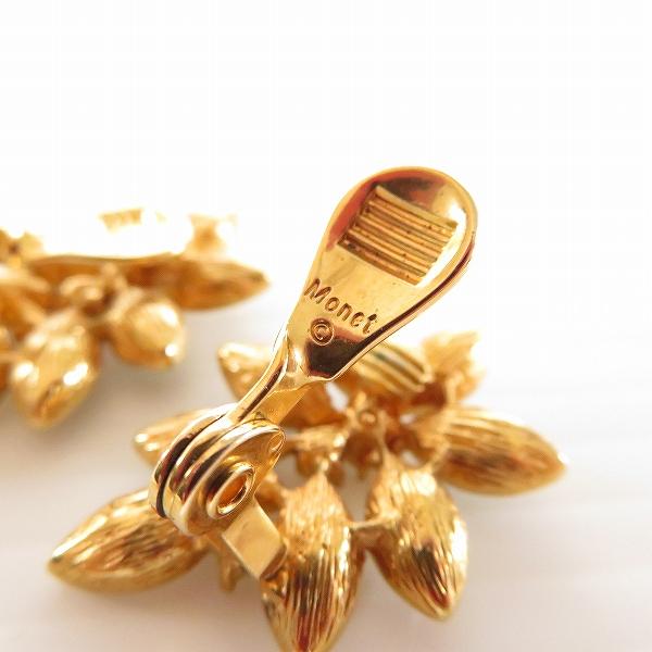 【coussinet】moa イヤリング ゴールド anza モネ Monet イヤリング ゴールド カラーストーン 花モチーフ