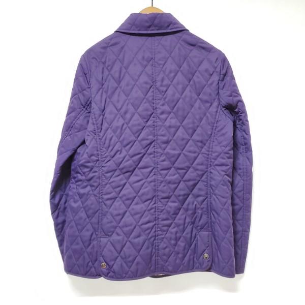 wnc バーバリー BURBERRY コート 38 紫 ジャケット 中綿 キルティング