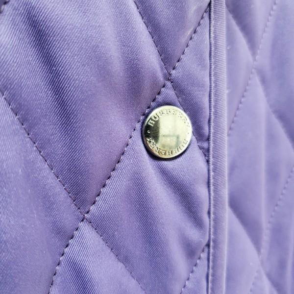 wnc バーバリー BURBERRY コート 38 紫 ジャケット 中綿 キルティング