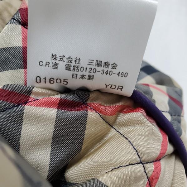 wnc バーバリー BURBERRY コート 38 紫 ジャケット 中綿 キルティング