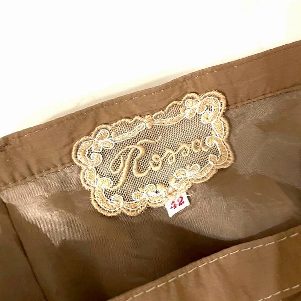 anc インポートロッサ import Rossa スカート 42 ベージュ 刺繍 カット