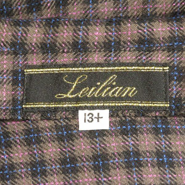 wnc レリアン Leilian セットアップ スカートスーツ 13+ 茶系 黒 青