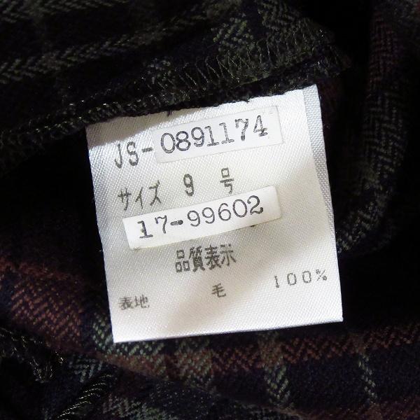 wnc レリアン Leilian シャツ・ブラウス 9 黒 緑系 茶系 チェック 日本