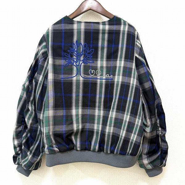 anc アズノウアズ AS KNOW ブルゾン 3 グレー系 青 緑 リバーシブル 