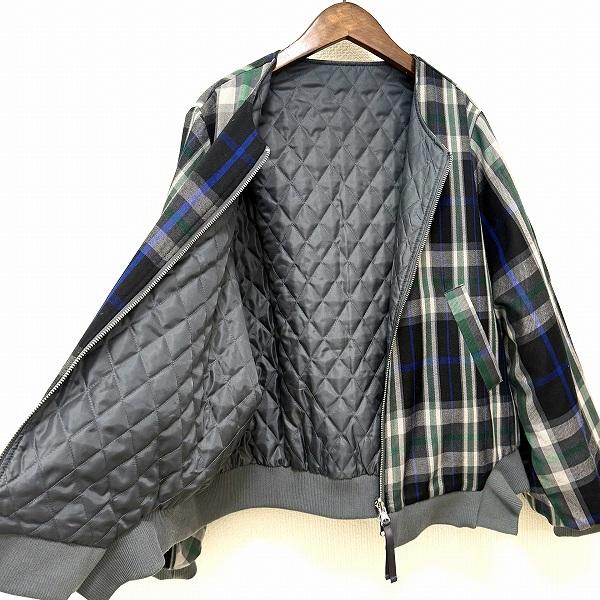 anc アズノウアズ AS KNOW ブルゾン 3 グレー系 青 緑 リバーシブル 