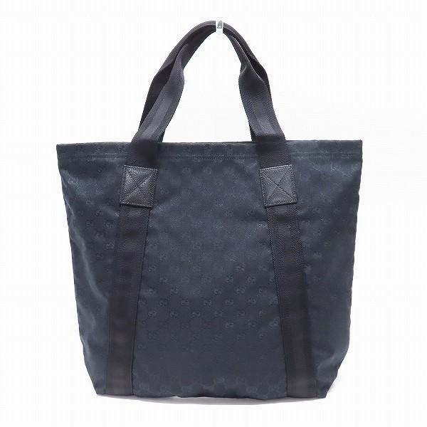 GUCCI トートバッグ アビー GG柄 キャンバス レザー A4可 ブラック anb グッチ GUCCI トートバッグ 黒 GG柄 キャンバス イタリア製