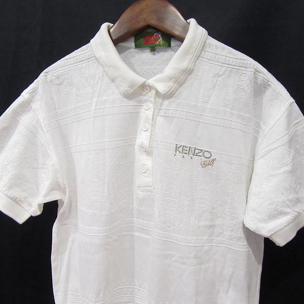 snc ケンゾーゴルフ KENZO GOLF ポロシャツ 1 白 半袖 日本製