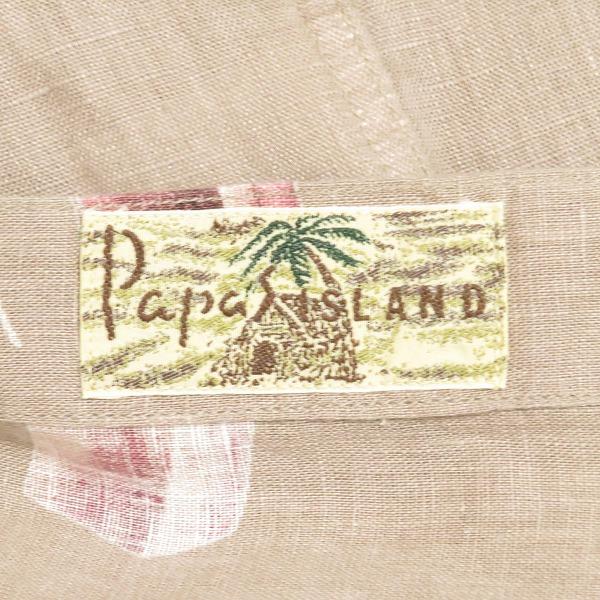 PAPAS #snc パパスアイランド Papas ISLAND パパス 半袖シャツ M