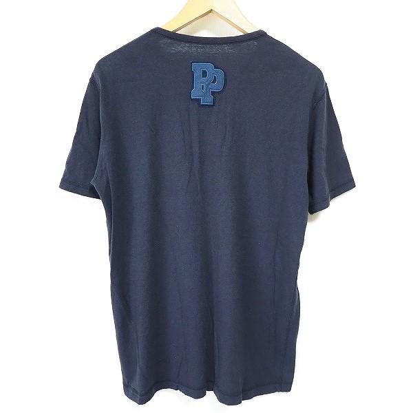 PAPAS（パパス） #snc カットソー Tシャツ 48 濃紺 半袖 ワッペン