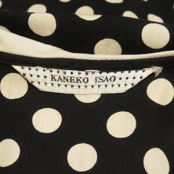 #snc カネコイサオ KANEKO ISAO ワンピース 黒 白 ピコフリル ドット セーラーカラー 五分袖 ロング レディース [947141]_4