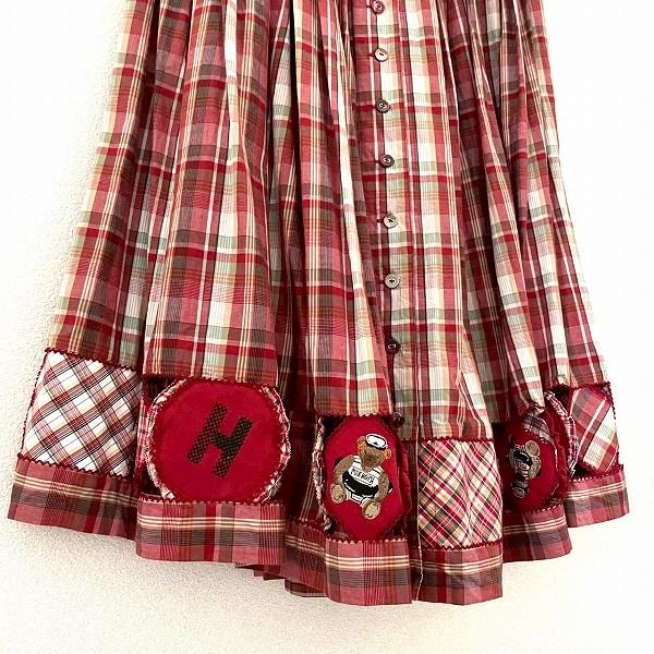 anc ピンクハウス PINKHOUSE セットアップ 赤系 ベスト チェック