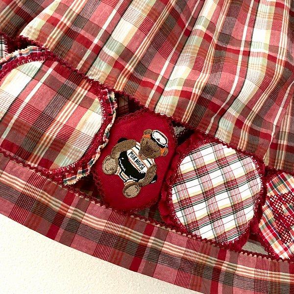 ピンクハウス 赤タータンチェックセットアップ 吊りスカートとベスト 赤タータンチェック刺繍吊スカート - ピンクハウス通販｜リサイクル