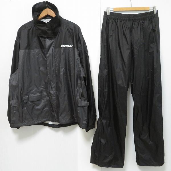 anc NANKAI 南海部品 セットアップ レインウェア バイクウェア LB 黒