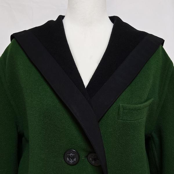 wnc ジャンポールゴルチエ JEANPAULGAULTIER コート 40 緑 黒 バイ