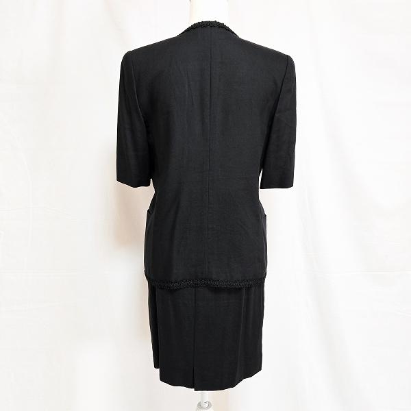 レディース 美品 Leilian レリアン ノーカラージャケット ラップ 
